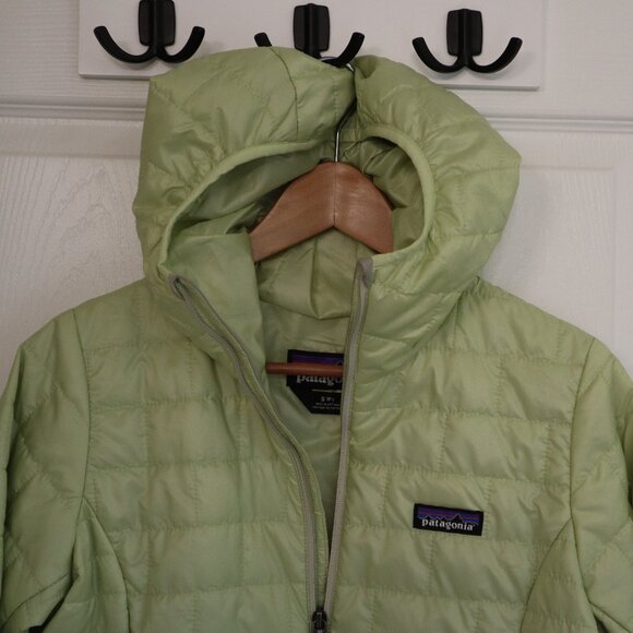 Patagonia Women's Nano Puff Hoody Small S, Color Mint - Picture 2 of 9